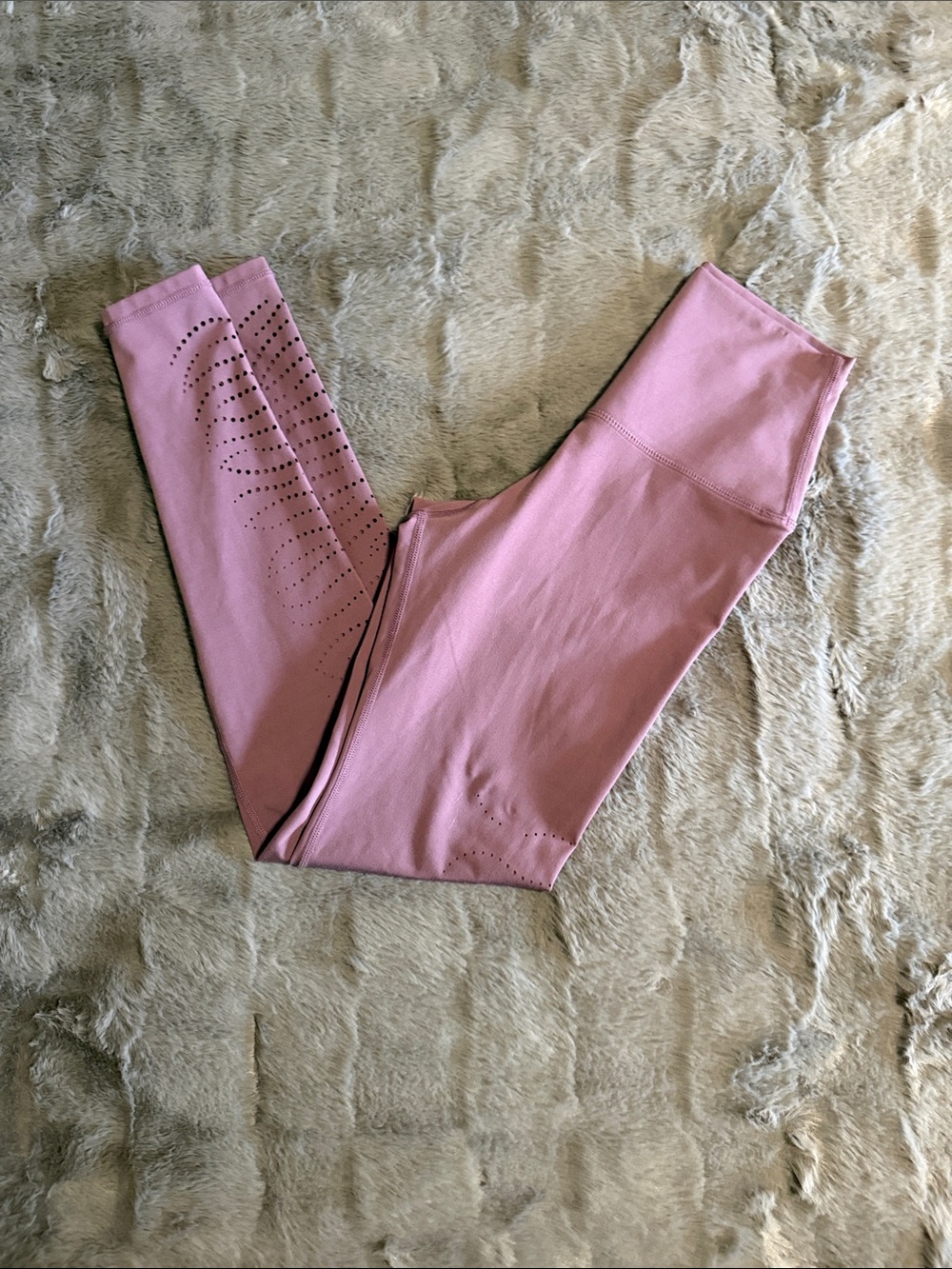 Glyder Dusty Rose Leggings with Perforated Detail